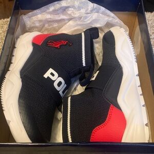 Polo by Ralph Lauren Kids' Black and Red Sneakers